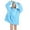 Blue, variant on Kids Fleece Blanket Hoodie Wearable Blanket Cute Cartoon Robe Comfy Oversized Sweatshirt With Pocket Gifts for Boys Girls