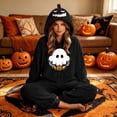 thumbnail image 6 of Couples Halloween Jumpsuit Pajamas, Matching One Piece Sleepwear Costume with Cozy Loungewear Design for Men and Women, 6 of 8