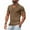 Brown, variant on Yiaimeir Men's Heavy WithCasual V-neck Design Loose Trend Short Sleeves Streetwear,Size M-3XL