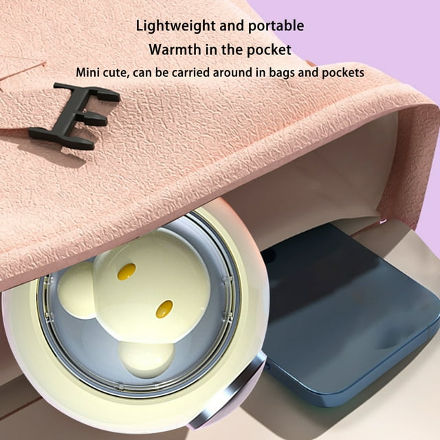 Rechargeable Hand Warmer and Power Bank Combo with 1200mAh Battery Portable for Outdoor Activities, Intelligent Temperature Control USB Charging and Fast Heating Technology