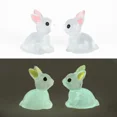 thumbnail image 1 of Conejo luminoso para decoración, micropaisajismo, manualidades, miniconejitos, adornos para decoración del hogar, lindas figuras en miniatura, 1 of 5