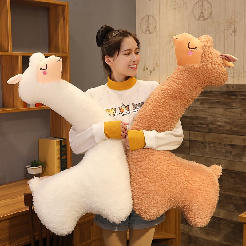 130cm Lovely Alpaca Plush Toy Japanese Alpaca Soft Stuffed Cute
