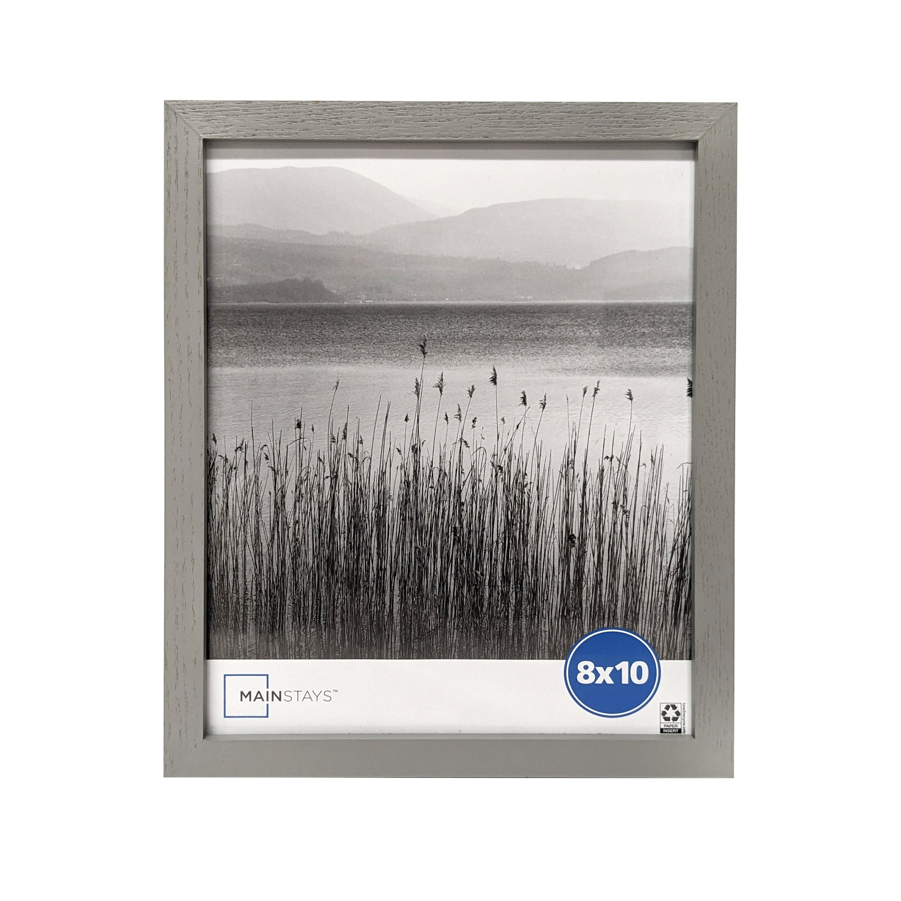 (2 pack) Mainstays 8x10 Linear Gallery Wall Picture Frame, Gray, Set of 6