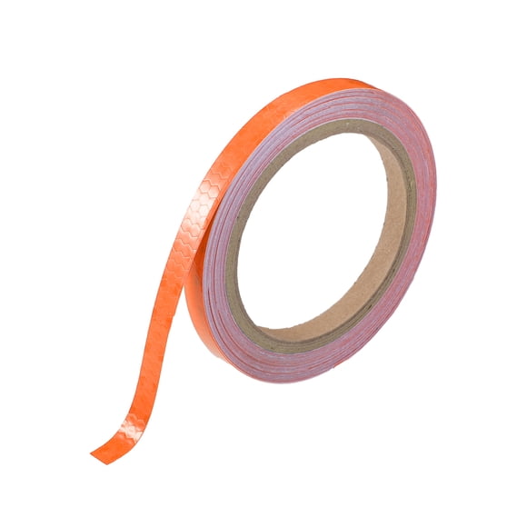 Cinta Reflectante Única para Automóviles y Motocicletas Hoja Reflectante de Alta Brillantez 1cmx8m Naranja