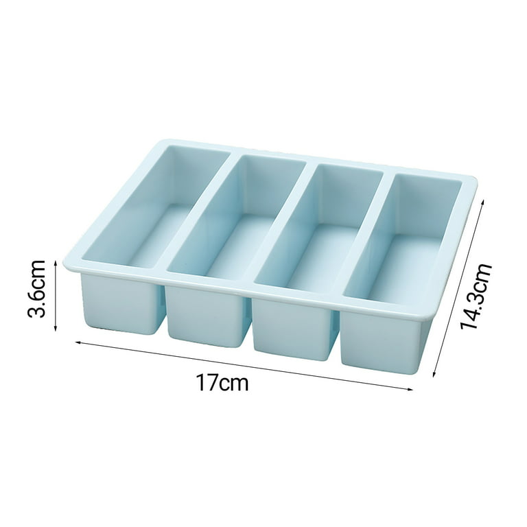 New 4/6/8 Grid Big Ice Tray Mold Large Food Grade Silicone Ice