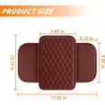 thumbnail image 2 of Yazoeia Car Center Console Cover, Leather Vehicle Car Armrest Protector Cushion with 2 Side Storage Pockets, Comfortable Auto Interior Decorative Accessories, Universal for SUV, Truck, CJC912-116096, 2 of 6