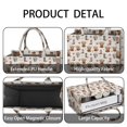 thumbnail image 4 of Large Capacity Tote Bag,Beige Highland Cow Boot Flower Pattern Handbag Fashion Luxury Tote Bag,15.7"x13"x 5.1" Inches,Laptop Compatible, 4 of 6