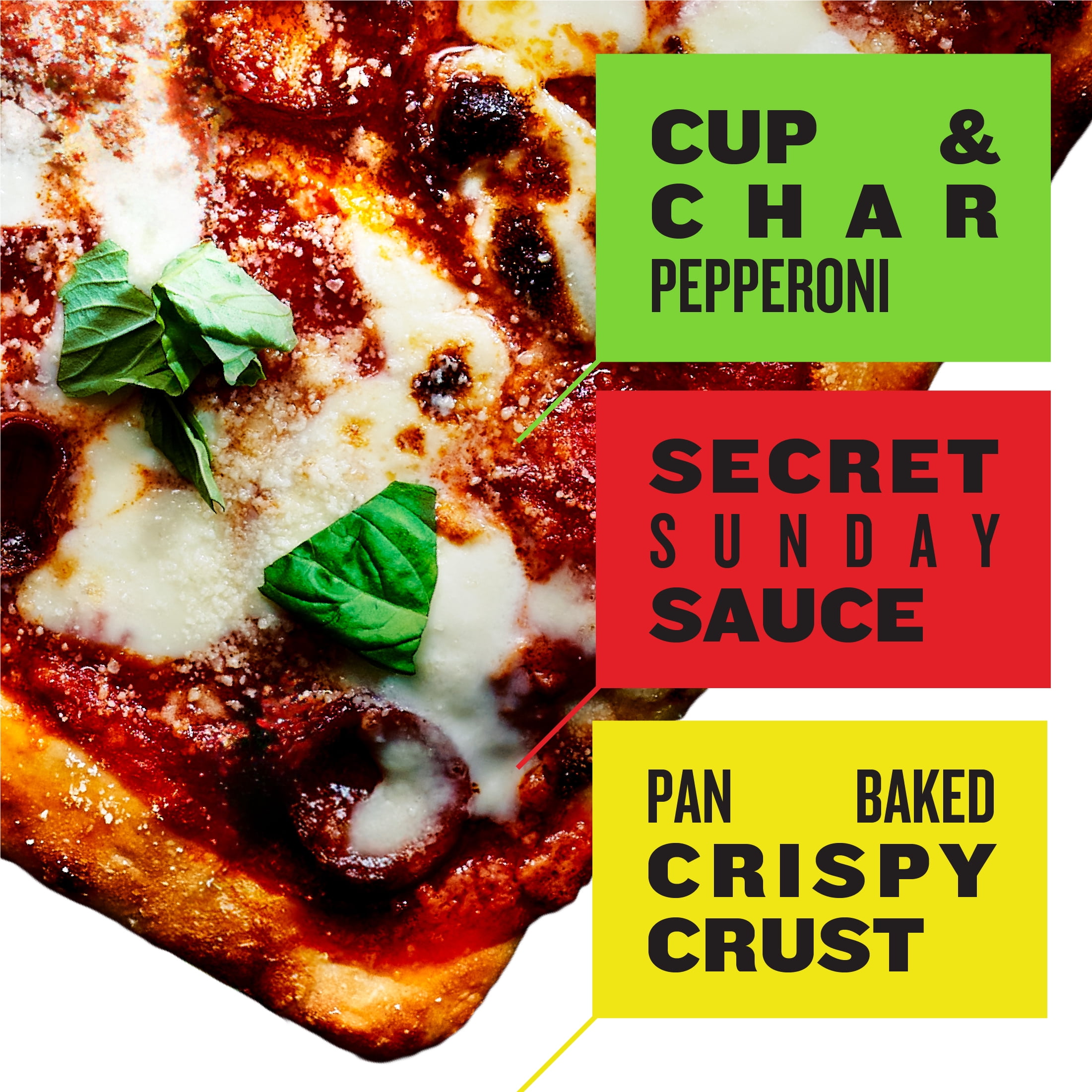 Di Fara Grandma Style Pepperoni New York Style Square Crust, Mozzarella Cheese, Contains Milk & Wheat, 20.54 oz ( Frozen)