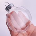 thumbnail image 3 of Bexikou 12Pcs Christmas Balls,Clear Plastic Fillable Ball Ornament Clear Ornament Balls,Hanging Ornament Ball for Christmas Tree Ornaments Hanging Party Decoration, 3 of 7
