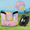 thumbnail image 6 of Haosy Yellow Blue Pink Heart Golf Mallet Putter Cover Strong Magnetic Leather Golf Club Headcover Closure, 6 of 7