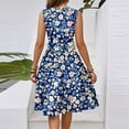 thumbnail image 5 of Sundress, Floral Wedding Guest Casual V Neck Sleeveless Tunic Tank Dress Cocktail Beach Black New Years Eve Dress Maxi For Women Cocktail Dresses Prom 2024 Dresses Maxi (XXL, Royal Blue) ZMTing, 5 of 5