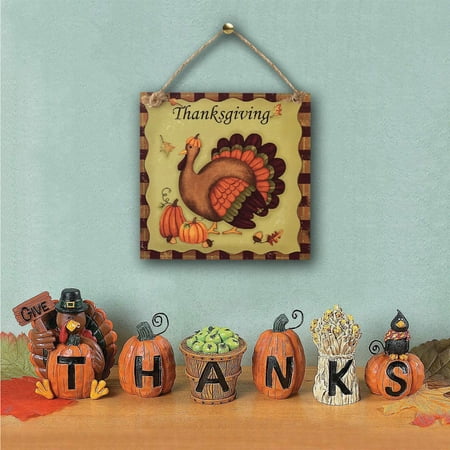 

Rustic Wooden Harvests Festival Scarecrowes Listing Wooden Pumpkin Decoration Hanging Board Decoration Pendant