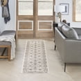 thumbnail image 2 of Nourison Serenity Home Traditional Indoor Area Rug Ivory Mocha 2'2" x 7'6, 2 of 7