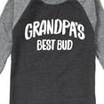 thumbnail image 3 of Instant Message - Grandpas Best Bud - Toddler & Youth Raglan Graphic T-Shirt, 3 of 7