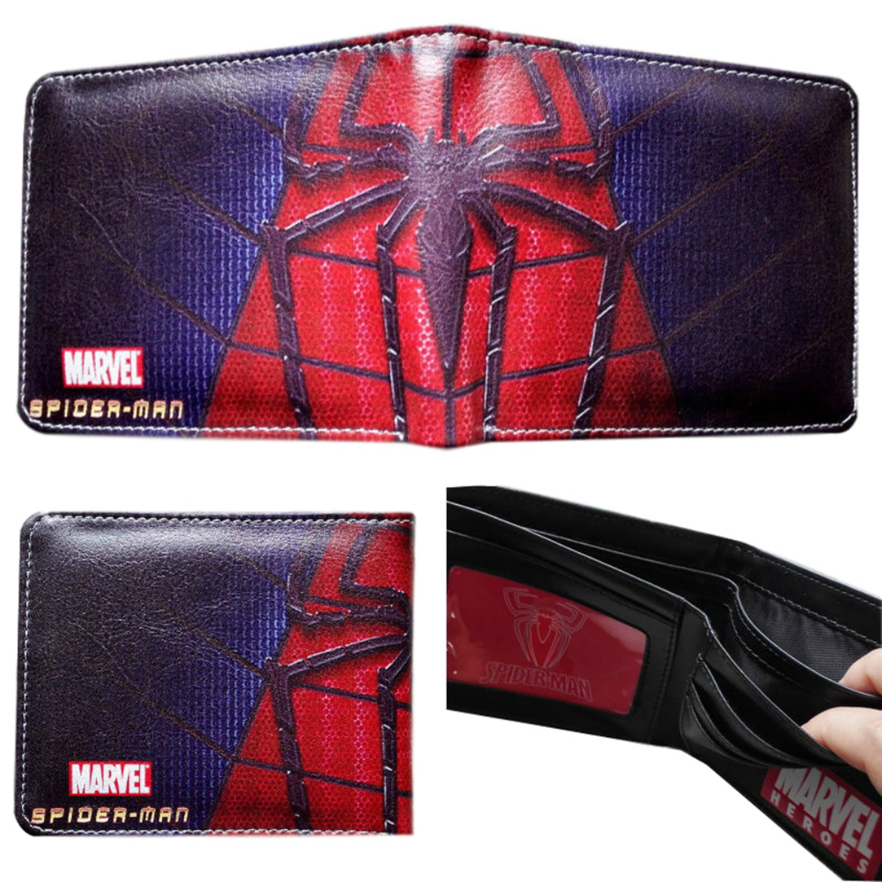 Superheroes Marvel Comics Spiderman Spider Logo Bifold Mens Boys