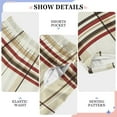 thumbnail image 6 of FORMRS Kids Pajama Pants with Pockets Size 9-10Y Boys Lounge Sleep Bottoms, Cream Plaid, 6 of 8