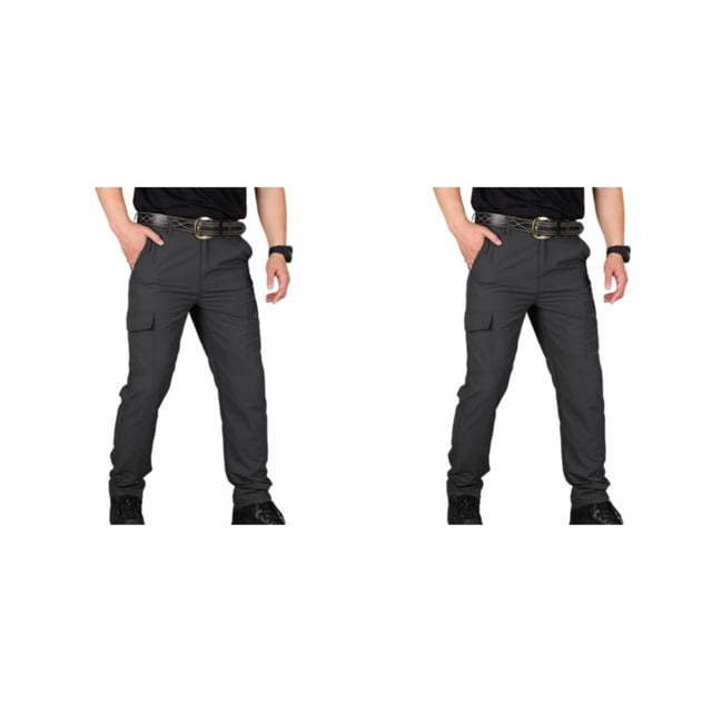 Pantalones cargo Sonducket para hombre exteriores secado rápido impermeables ligeros fondo largo transpirables Negro L 2piezas