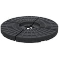 thumbnail image 1 of Ensemble de 4 Poids de Base de Parasol Support de Parasol d'Extérieur pour Base en Croix Portable, 1 of 7