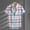 c02White, variant on USNSM Mens Classic Plaid Printed Shirts Short Sleeve Lapel Button Down Shirt Loose Fit Cotton Comfortable Casual Shirt Blouse Red M