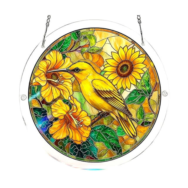 Acrylic Puzzles Suncatcher Window Hanging 83 Pieces 7.4 Inch Acrylic Puzzles Garden Decoration For Women Men Mom Birthday Gift Home Decor