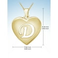 thumbnail image 5 of JewelersClub Initial Letter Pendant for Women|Customizable 14K Gold over Silver D Alphabet Monogram Necklaces for Girls|Cursive Script Capital Letters|Personalized Jewelry Gift for Her, 5 of 5