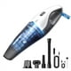 thumbnail image 1 of Aspiradora de mano Sonashi para seco y húmedo con succión de 6000 PA, filtros HEPA dobles, carga rápida por USB, portátil para limpieza de automóviles y hogar, con luz LED, inalámbrica., 1 of 5