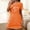 Orange, variant on FDGIU ‌‌‌‌Women Cute Valentine House Dress - Plus Size Short Sleeve Crew Neck Loungewear Nightgown