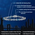 thumbnail image 2 of Gem Stone King 925 Sterling Silver Green Mystic Topaz and London Blue Topaz and Lab Grown Diamond Bracelet for Women | 4.81 Cttw | Gemstone November Birthstone | Oval 6X4MM | Length 7.25 inches, 2 of 6