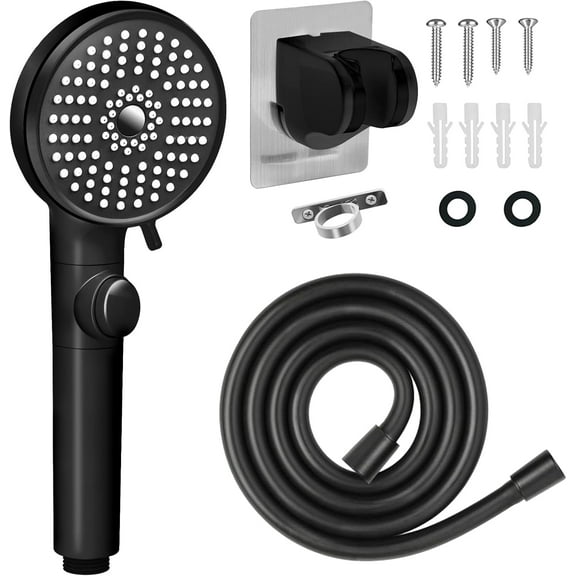 SONGAUN RV Shower Head with Hose, High Pressure 5 Mode Shower head Replacement, Shower Head for RV/Campers, Travel Trailer, Motorhome for Water Saving