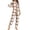 Brown, variant on Womens Plaid Hooded Onesie Pajamas Comfort Casual Jumpsuit Matching Family Front Zipper Winter Warm Rompe Sleepwear Soft Thermal Nightwear Pj