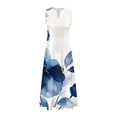 thumbnail image 5 of Kayannuo Long Dress for Woman Back to School Prom Dress Clearance Women's Summer Fashion Printed V-Neck Sleeveless Pullover Pocket Dress, 5 of 5