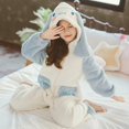 thumbnail image 3 of Sanrioed-peleles de franela de felpa de Anime Cinnamoroll para niños, Mono para niños pequeños, ropa infantil, pijamas para niños, monos para niños, regalo de invierno, 3 of 3