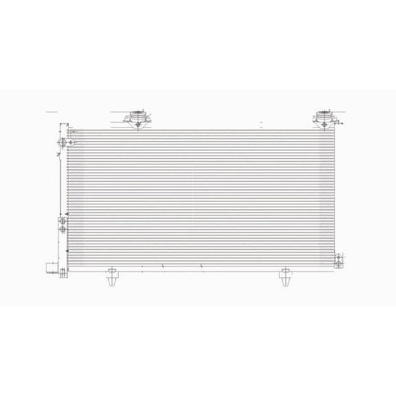 TYC A/C Condenser Fits 1979 Dodge D50