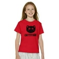 thumbnail image 3 of Cattitude Funny Cat Ladies Pet Lovers Girls Kids T Shirt Tees Teen Brisco Brands L, 3 of 6