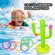 thumbnail image 1 of Juego de lanzamiento de anillos inflables para niños y adultos juego Ehuebsd de Cactus inflable juego de deportes acuáticos diversión juguetes interactivos, 1 of 8