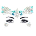 thumbnail image 2 of Sass Chick Rhinestone Glow in the Dark Face & Eyes Body Stickers - Great for Raves, Parties, Halloween, EDC, Carnivals, Festivals, CostumesPasties, Nipple Covers, 2 of 2