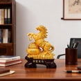 thumbnail image 6 of Golden Horse Figurine Resin Statue With Golden Ingots For Home Decor And Wealth Display, 6 of 8