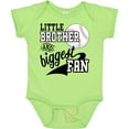 thumbnail image 3 of Inktastic Little Brother and Biggest Fan Baseball Family Fan Boys or Girls Baby Bodysuit, 3 of 5