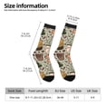 thumbnail image 2 of Xecao Coffee Makers Macaroons Chocolate Pattern Sport Socks for Women and Men Crew Socks Sporty Calf Socks Casual Socks, 2 of 6