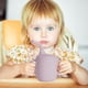 thumbnail image 4 of Vaso de silicona de grado alimenticio con pajita y asas para bebés | Diseño antiderrames y a prueba de fugas | Vaso de entrenamiento extraíble para bebés de 4 meses o más | Apto para lavavajillas y, 4 of 5
