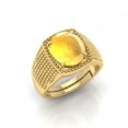 thumbnail image 3 of Shree Jewelrs Original Certified Natural Yellow Sapphire (Pukhraj) Ring - 3.00 Ratti Certified Handcrafted Ring Jupiter Ring, PANCHDHATU Gold Plated Ring for Men and Women, 3 of 5