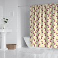 thumbnail image 2 of Yellow Striped Cartoon Unicorn Head Pattern Shower Curtain 72"x84" ,Bathroom Decorative Shower Curtains Set with 12 Hooks,Modern Waterproof Washable Shower Curtain, 2 of 6