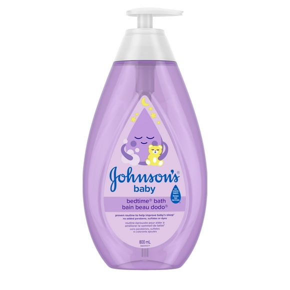 Johnson's Baby Bedtime Bath Wash, Baby Wash and Cleanser, Large, 800 ml