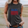 thumbnail image 2 of Cleaning Womens 4Th of July Summer Sleeveless Shirts Pullover Sweater Blouses American Flag Printed Tank Tops Round Neck Camis Slim Fitted Tee Patriotic Shirts Beach Holiday Clothing, 2 of 4
