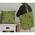 thumbnail image 5 of Soimoi Green Georgette Viscose Fabric Hardware Tools & Text Print Fabric by the Yard 42 Inch Wide, 5 of 5
