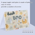 thumbnail image 3 of Yayeee Toggle Light Switch Wall Plate 3-Gang 6.37"x4.48" Decorative Outlet Cover, Halloween Cute Pumpkins, 3 of 7