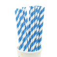 thumbnail image 3 of Pajitas de papel con tema azul de Navidad, suministros de fiesta de cumpleaños, revelación de género, baby shower para niños, decoración de boda de Año Nuevo, 25 uds., 3 of 4
