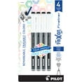 thumbnail image 2 of Pilot FriXion Fineliner Erasable Marker Pen, Fine Point, 0.6mm, Black Ink, Pack of 4, 2 of 2
