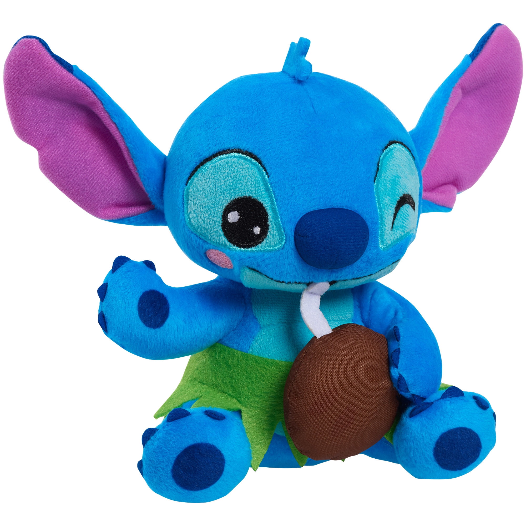 STITCH Disney Small Plush Stitch and Watermelon, Stuffed Animal, Blue,  Alien, Officially Licensed Kids Toys for Ages 2 Up by Just Play