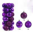 thumbnail image 3 of 24 bolas navideñas de 6 cm para colgar en el árbol de Navidad, para decoración de fiestas en el hogar, Año Nuevo 2025, 3 of 5